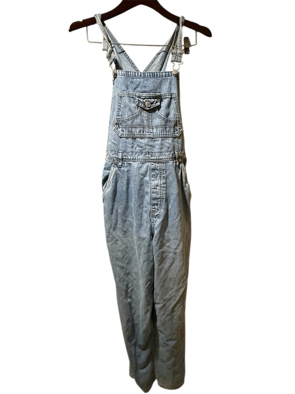 Arizona Jean Company Light Blue Denim Overalls